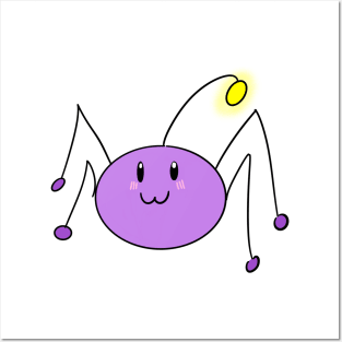 glow spider Posters and Art